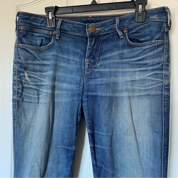 True Religion Becca Flare Jeans, size 31, acid wash & distressed. Light Blue. - Picture 2 of 12